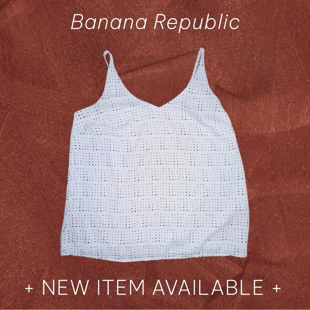 Banana Republic V-neck White Camisole Adjustable Size XS
